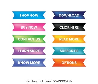 Call to Action Button Set Collection