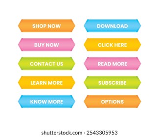 Call to Action Button Set Collection