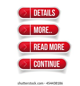 Call to action button set - Details, More, Read more, Continue