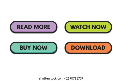 Call To Action Buttons. Download, Read More And Click.