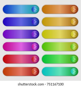 Call to action buttons set flat design.