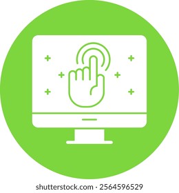 Call To Action Glyph Multi Circle Vector Icon Design