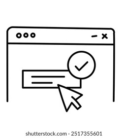 Call to action Icon Design. Representing Marketing. User Engagement. Website Design. Conversion. Vector icon.