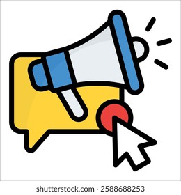 Call To Action Icon Element For Design