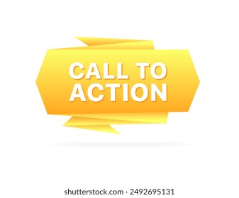 Call to action icon. Message icon. Flat style. Vector icon.