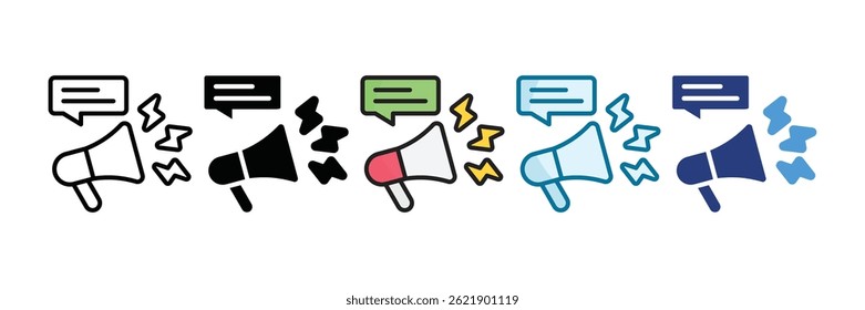 Call To Action Icon Set Multiple Style Collection