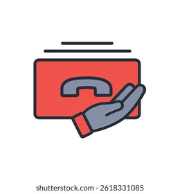 icono de llamada a la acción. Vector.Trazo editable.Signo de estilo lineal para uso Diseño web, logotipo. Ilustración de símbolo.
