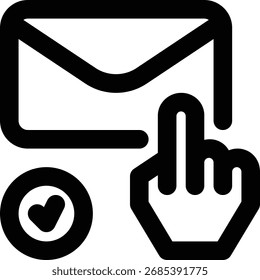 Llamado a la acción, Suscribirse Email Outline Icon