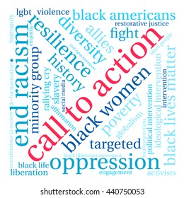 Call To Action word cloud on a white background. 