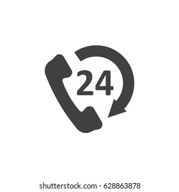 Call all day icon on the white background