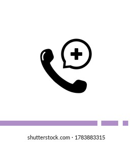 call an ambulance icon. Vector illustration EPS 10.
