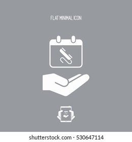 Call for appointment - Minimal vector icon