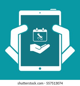 Call for appointment - Minimal vector icon