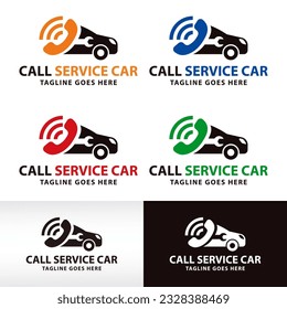 call auto car service repair logo design vector icon symbol