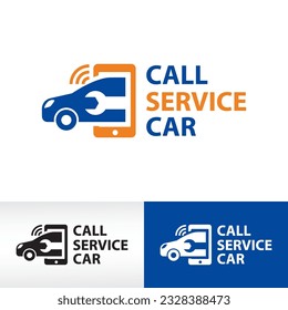 call auto car service repair logo design vector icon symbol