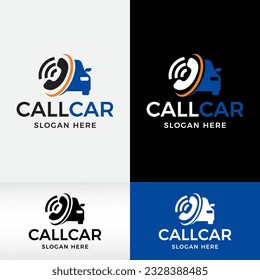 call auto car service repair logo design vector icon symbol