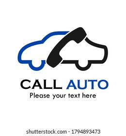 Call auto logo template illustration. suitable for corporate, agency, travel,  automobile, website, maintenance, delivery etc