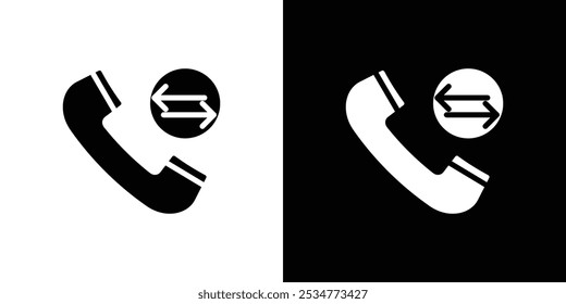 Rückrufsymbol lineares Logo einzeln