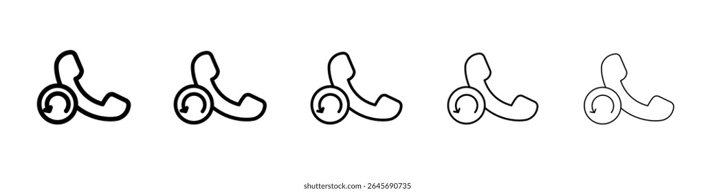 Call back icon simple illustration logo art