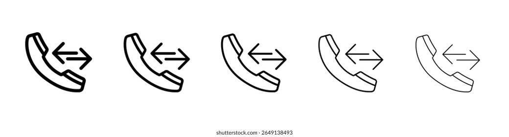 Ícone de retorno de chamada ilustração simples logotipo art