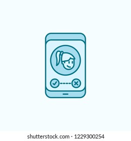 call from beloved 2 colored line icon. Simple colored element illustration. call from beloved outline symbol design from friendship set