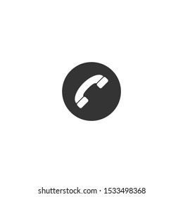 Call black icon,vector on a white background