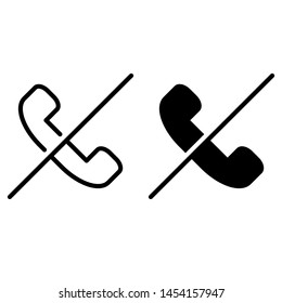 Call block icon, style and glyph outline