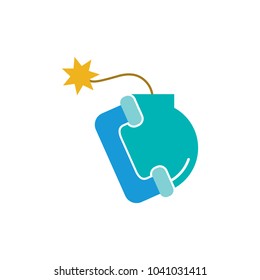 Call Bomb Logo Icon Design