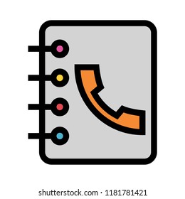 call book color line icon