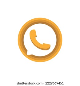 call bubble icon of color design vector template