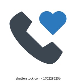call bubble vector glyph color icon 