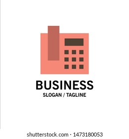 Call Business Logo Template. Flat Color