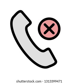 Call Busy Vector Icon