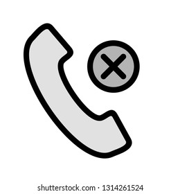 Call Busy Vector Icon