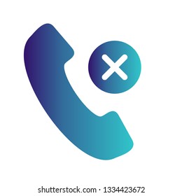 Call Busy Vector Icon
