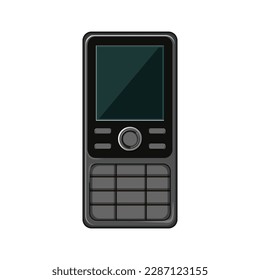 call button phone cartoon. web cell, sign contact call button phone sign. isolated symbol vector illustration
