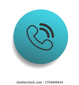 Call button sign or symbol