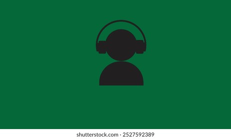 Símbolo de icono de centro de la llamada. icono de Vector de carga. diseño de Vector de icono de persona de carga.