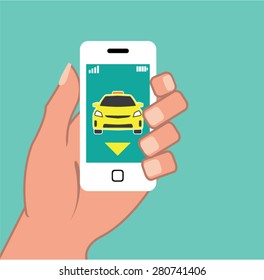Call a Cab on Smart Phone
