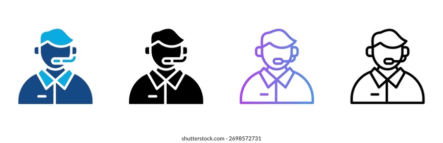 Ilustração de vetor de vários estilos do ícone de Canter
