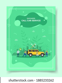 concepto de servicio de llamadas para plantillas de banners, volante, portada de libros, revistas con estilo de forma líquida