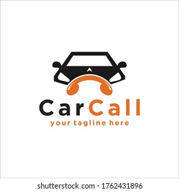 call car vector logo design vector graphic template. Emblem, Design Concept, Creative Symbol, Icon