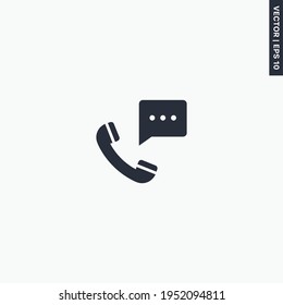 Call, Cell, premium quality flat icon. Vector logo concept for web graphics, EPS 10