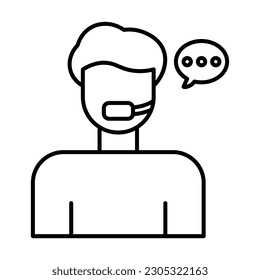 Call Center Agent Icon Design For Personal And Commercial Use