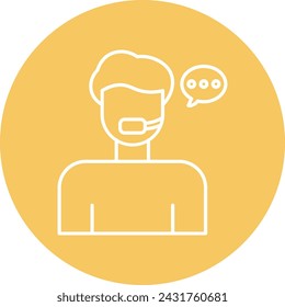 Diseño De Iconos De Agente De Call Center Para Uso Personal Y Comercial