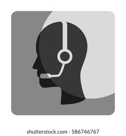 call center agent service icon