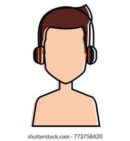 call center agent shirtless avatar character