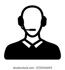 Support-Symbol für Call Center-Agent
