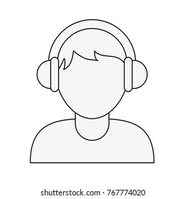 Call center agent symbol