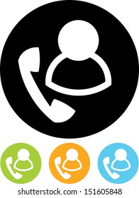 Call center agent vector icon isolated 